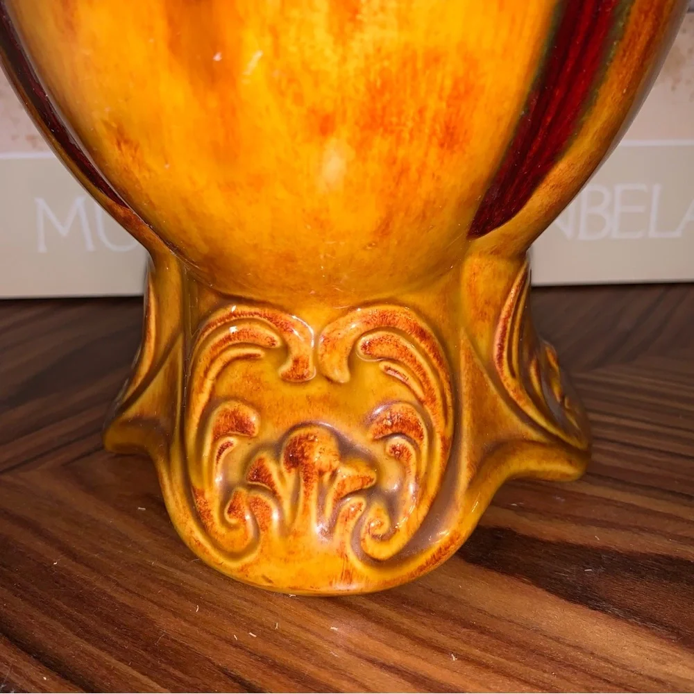 v i n t a g e :: Tall Midcentury Modern MCM Drip Vase Pottery Pitcher - Picture 10 of 15